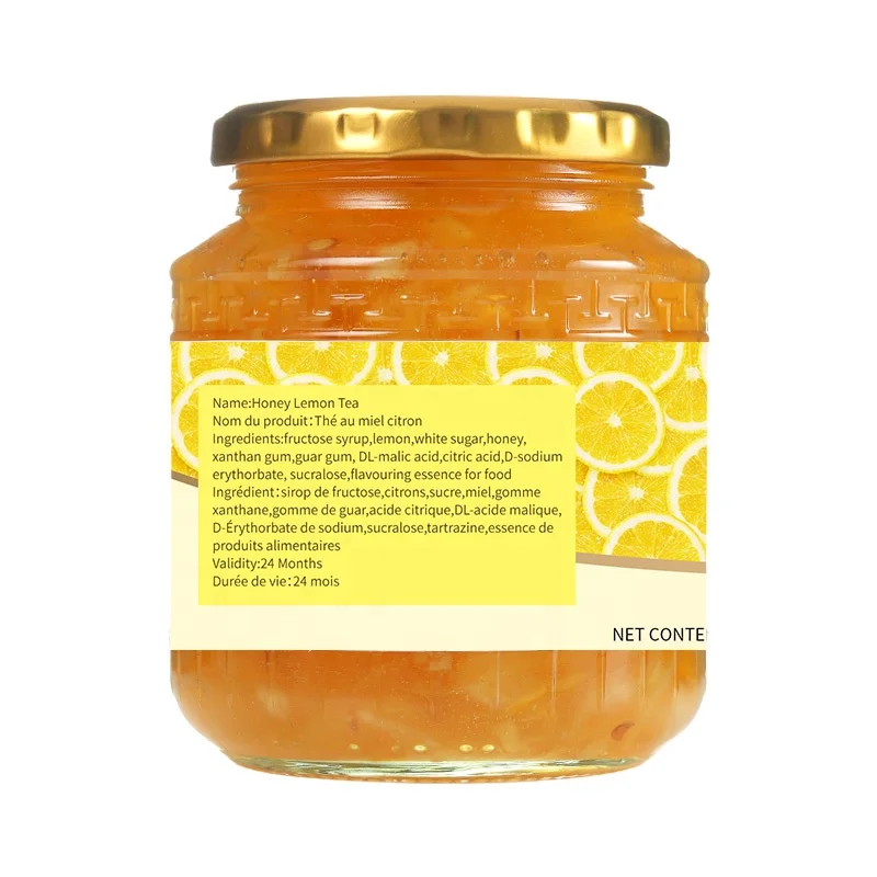 Здоровый фруктовый чай, банка, бутылка, напиток, мёд, лимон, чай