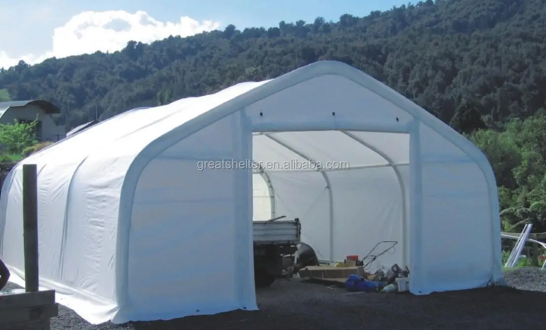 hot galvanized double truss steel frame manufacturing, structure for tent house, outdoor storage, industrial warehouse