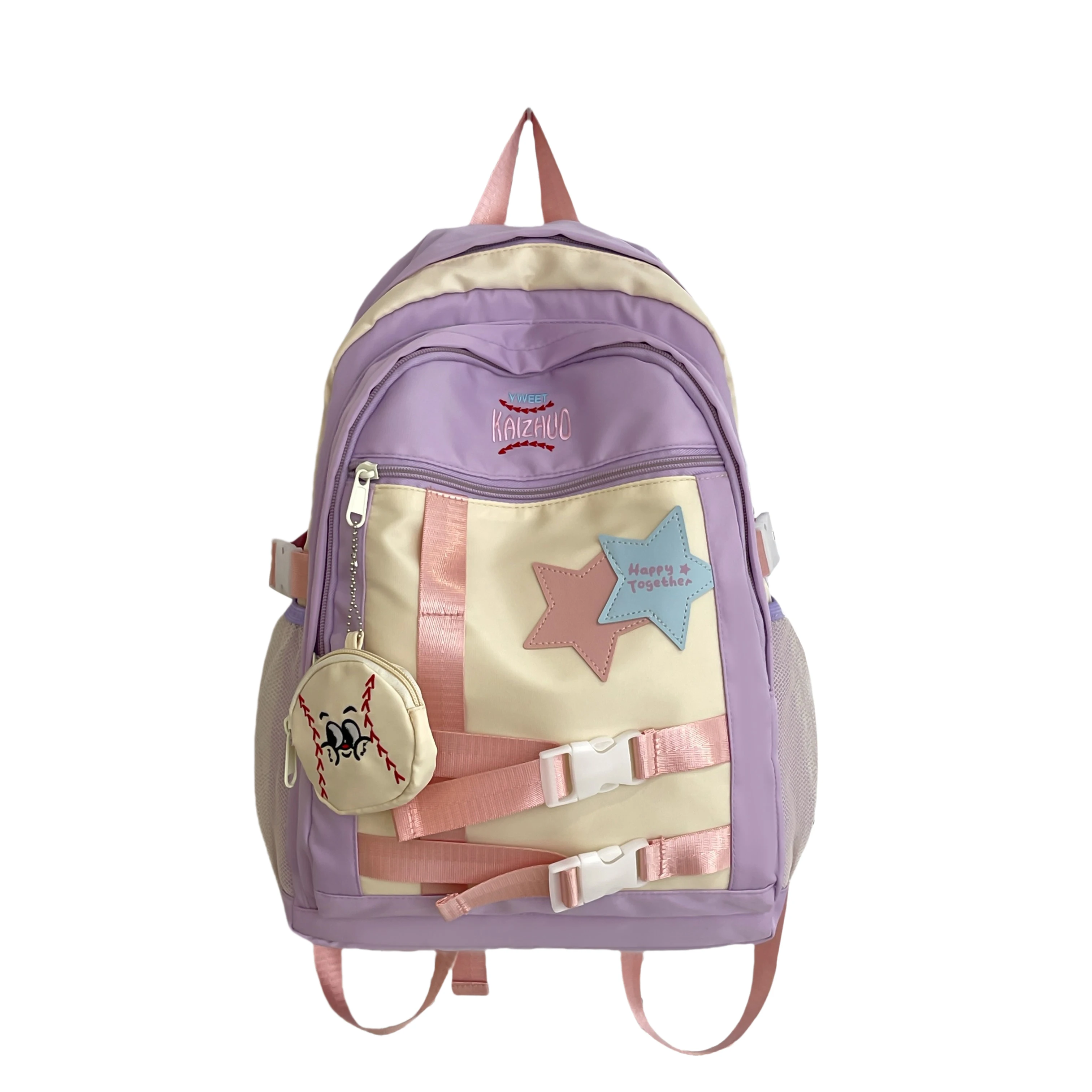 Прямые продажи от производителя модные рюкзаки большой вместимости со звездным узором для студентов