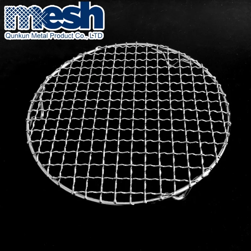 Food Grade Outdoor Barbecue Grill Wire Mesh Stainless Steel Multifunction Chicken BBQ Grill grates bbq round grill