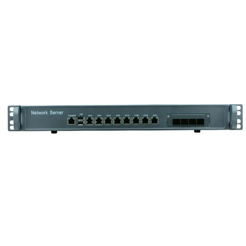 
F8 Intel i5 4430 3.6Ghz Mikrotik PFSense ROS Wayos 1U Case Network Firewall Router with 8 ports Gigabit lan 4 SPF 