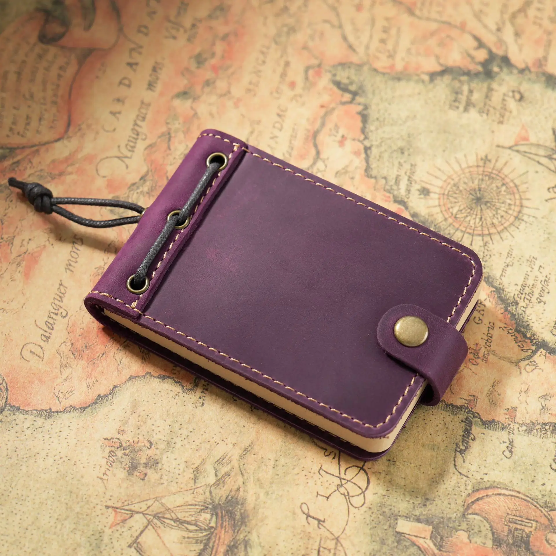 YY Stocked Genuine Leather Book Cover Small Travel Journal Diary Notebook Holder Stylish Leather Journal Gift for Men Women