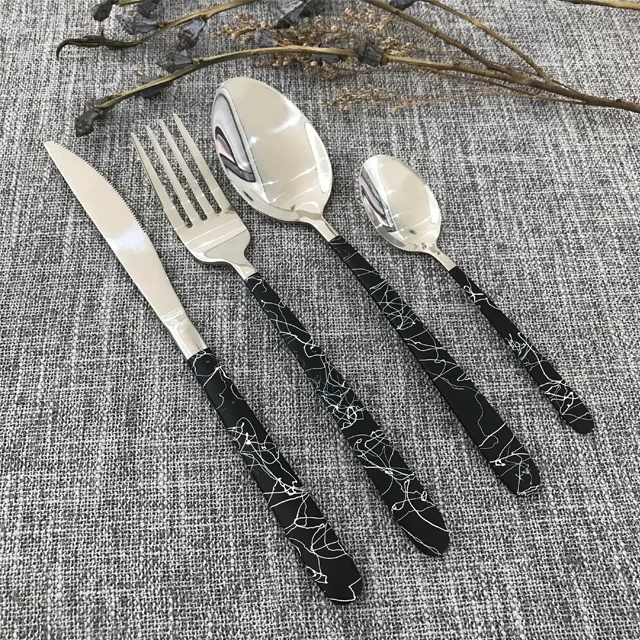Wholesale wedding Hotel Restaurant Bulk Flatware Spoon And Fork Catering Stainless Steel Cheap Silver Set Of Cutlery