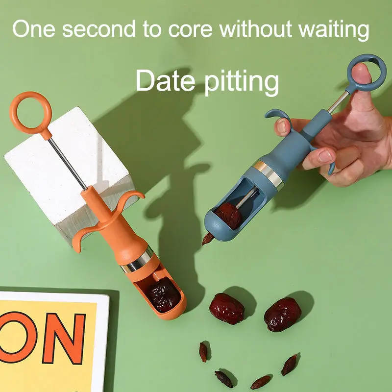 Red Dates Jujube Pitter Cherry Olive Corer Home Kitchen Fruit Core Remover Seed Push Out Tool Accessories