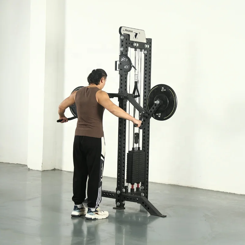 2024 домашний тренажерный зал оборудование для фитнеса тренировки 3 мм стальной трубчатый одиночный кабельный станок отеля и клуба