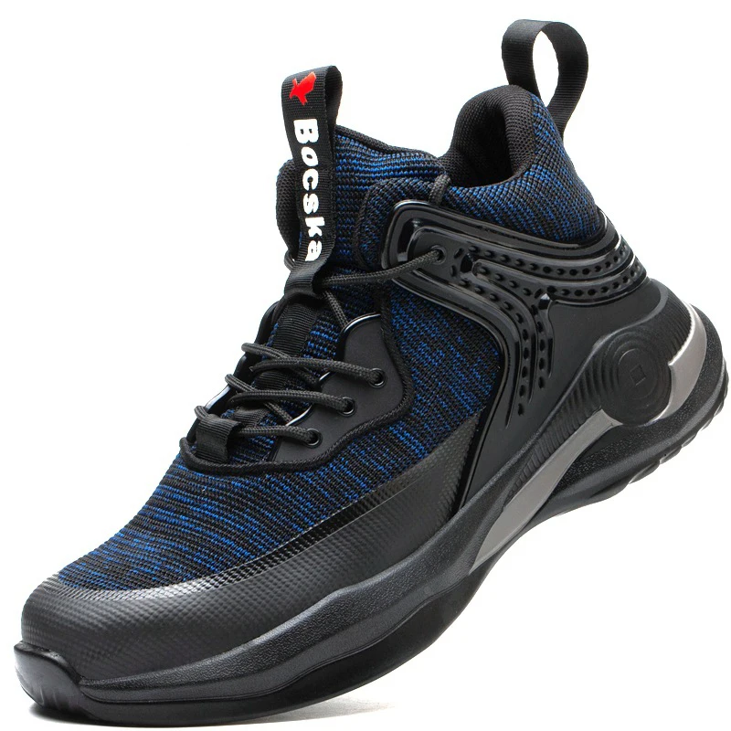 Hard working industrial winter safety boot light weight high top safety shoes comfort men work sneakers steel toe