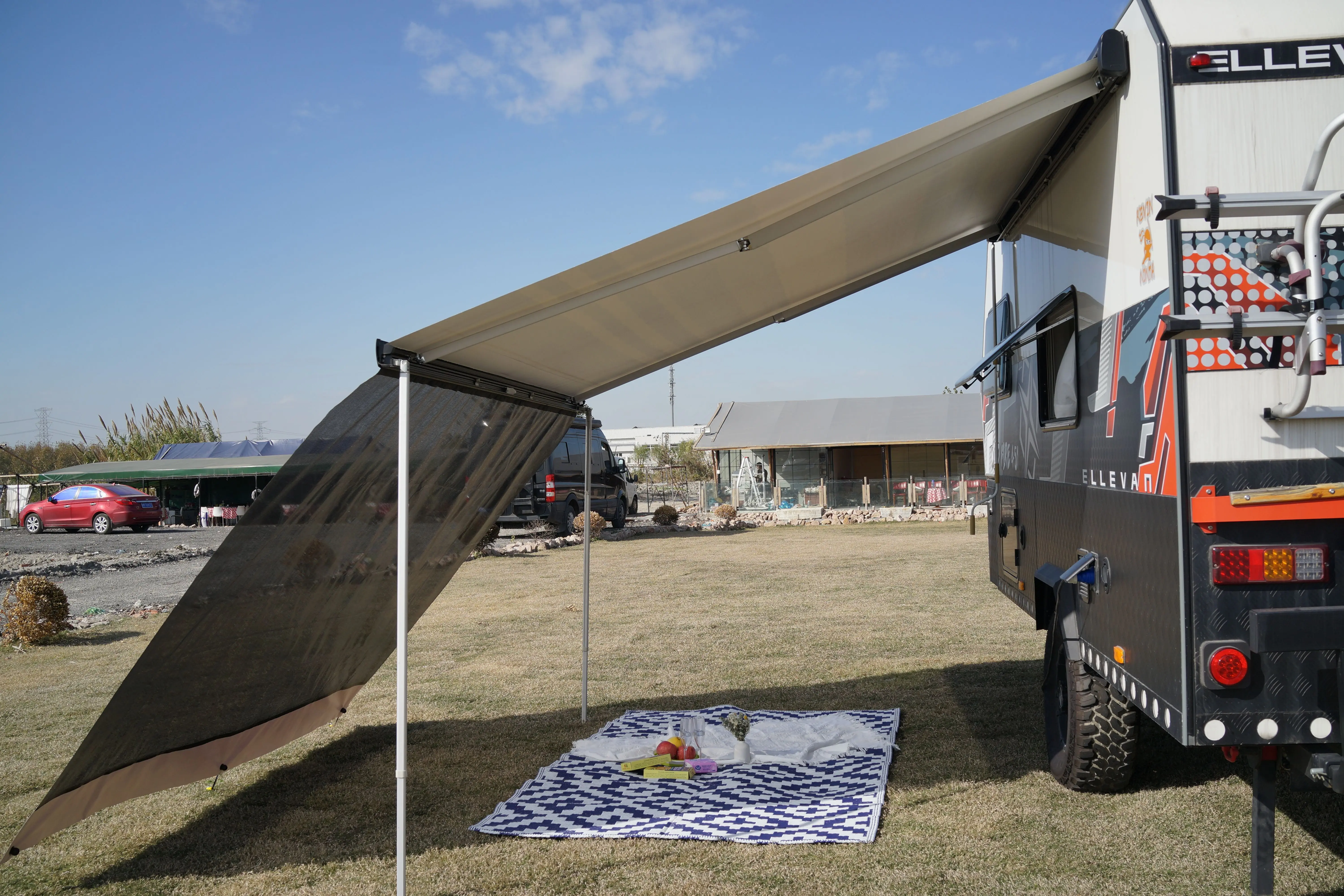 Motorhome Camping Trailer RV Awning Sun Shade Screen