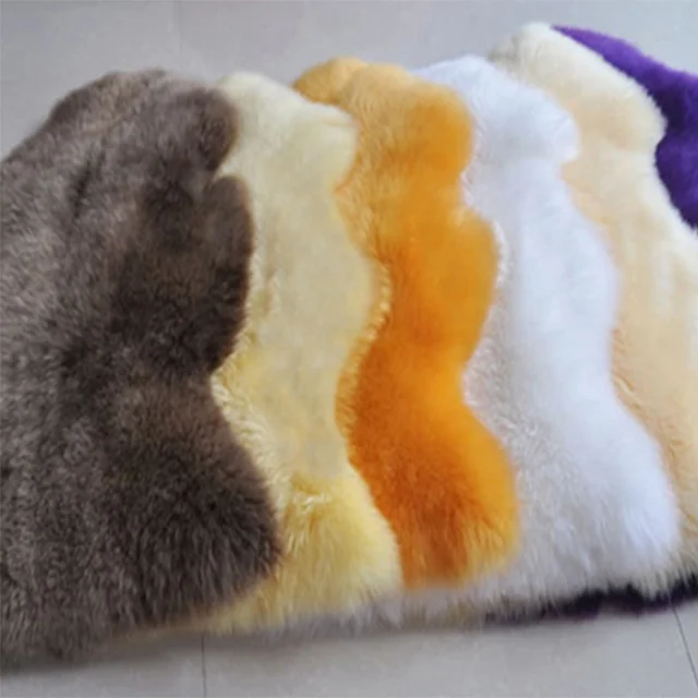 China Factory Wholesale Sheepskin Rug Australian or New Zealand Lambskin Rugs