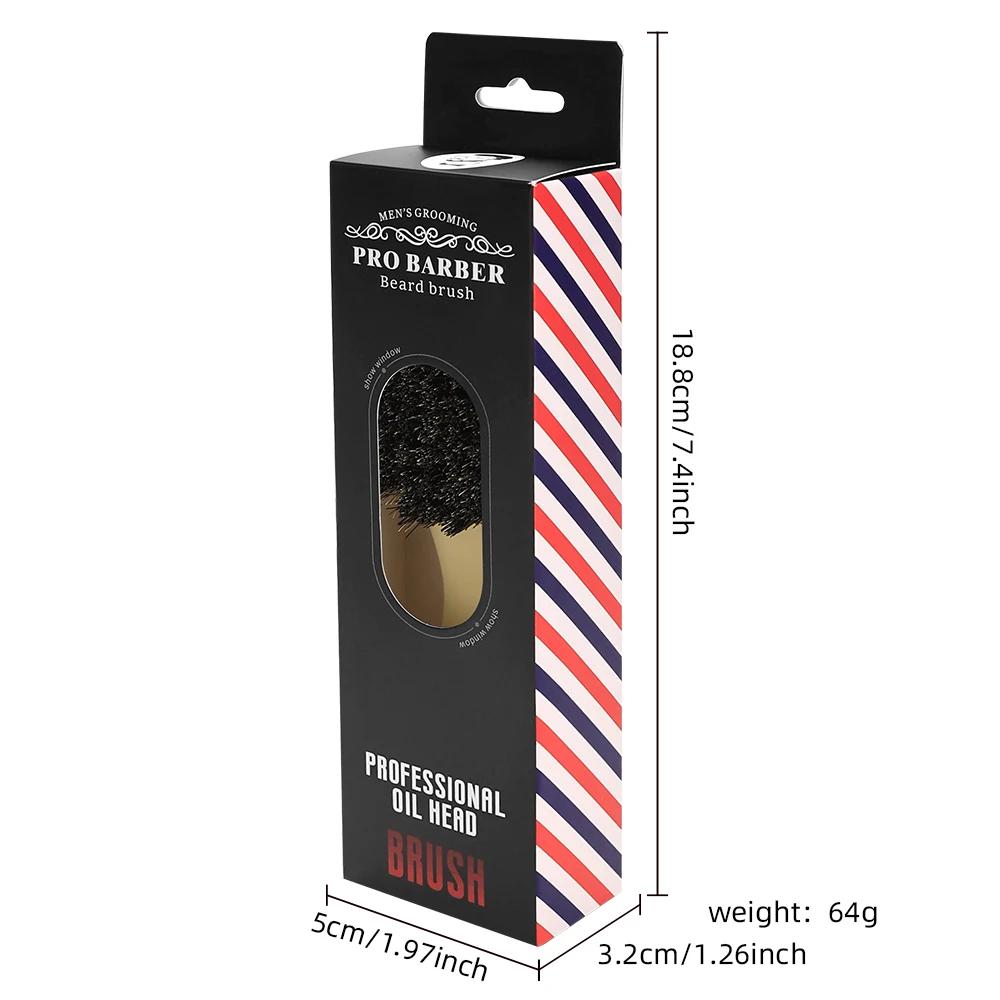 Распродажа Мужская щетка для укладки бороды с индивидуальным логотипом профессиональная масляная Расческа
