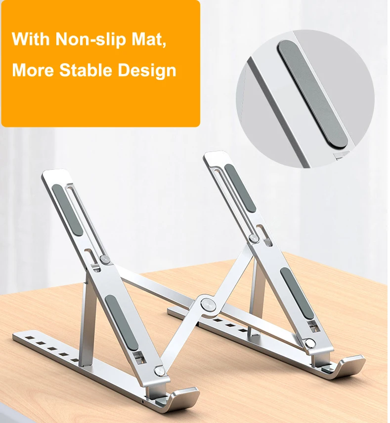 Custom Factory Price Tablet Adjustable Double Fans Laptop Cooler Notebook Folding Stand Holder