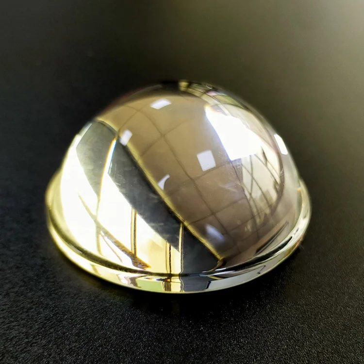 Hongxi factory customized optical step convex glass lens LED lamp lens aspherical lens