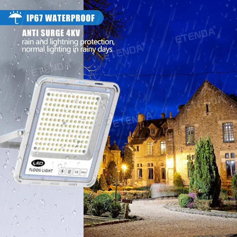 Wholesale Price IP67 Warm White Floodlight 50W 100w 150w 200w Lens LED Die-casting Flood Light