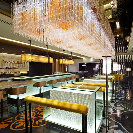 Luxury Gold-Plated Crystal Chandelier For Hotel Lobby Or Banquet Hall Lighting