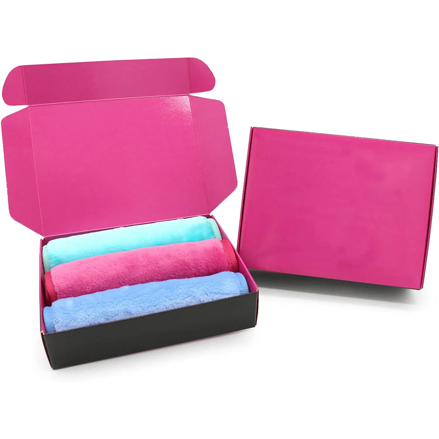 Best quality colorful makeup remover towel hair band makeup remover pads towel set for women