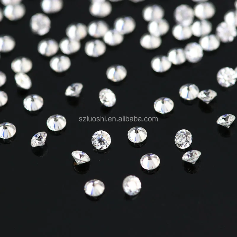 Factory Wholesale Price Per Carat Synthetic 0.8 to 2.9mm Small Size DEF White Round Cut Loose Stone Moissanite Diamond Melee