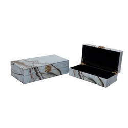 New Chinese model room decoration box decoration modern minimalist home living room TV cabinet bedroom jewelry box storage box