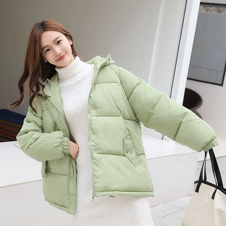 
Female Autumn new Jacket Winter Short Warm Parkas Thicken Cotton Padded Hooded Plus Size women Coats 