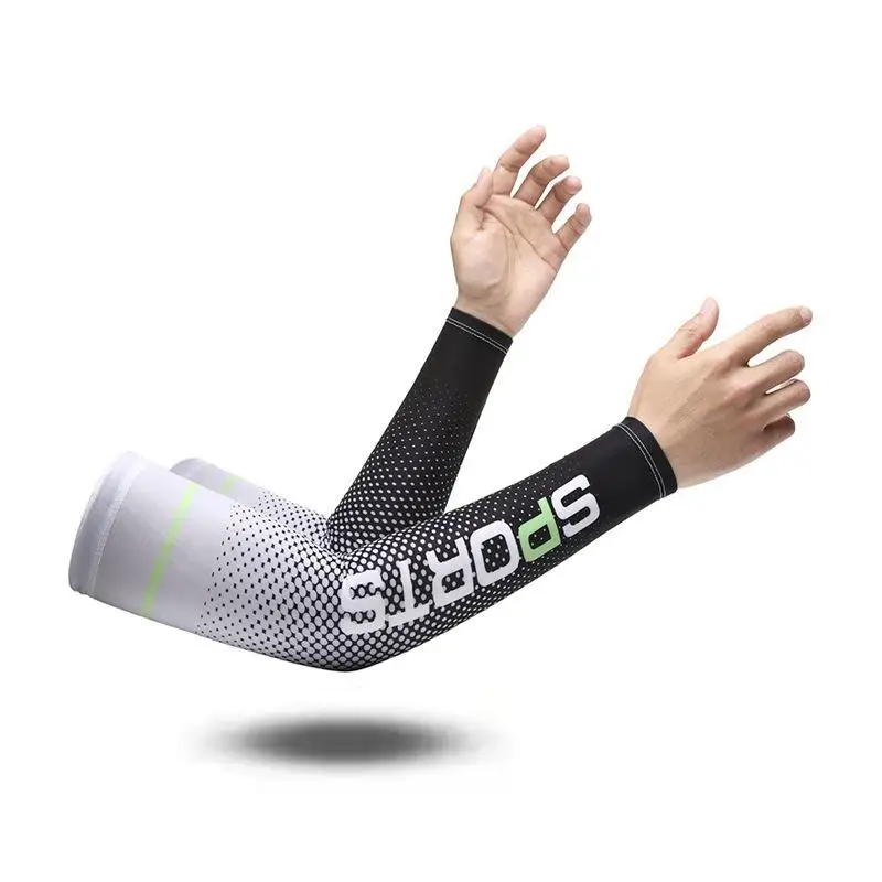 New Arrival Sun Protection UV Arm Sleeves Anti Slip Cooling Compression Sleeves Sports Polyester Cycling Covers