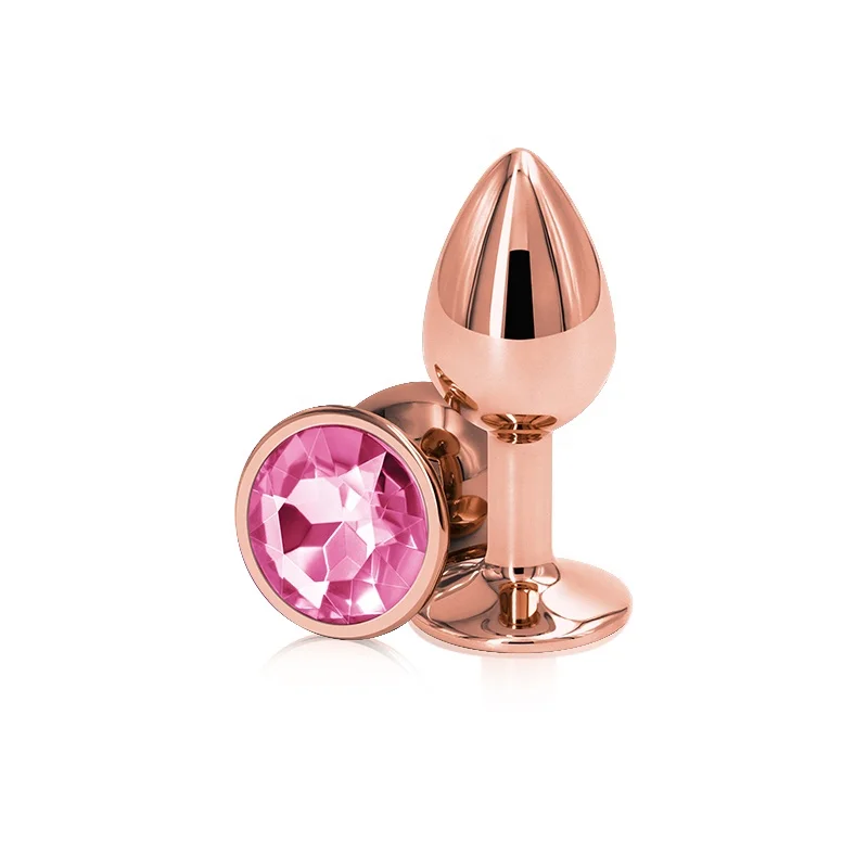 Hot Selling Rose Gold Metal Anal Butt Plug Pink Prostata