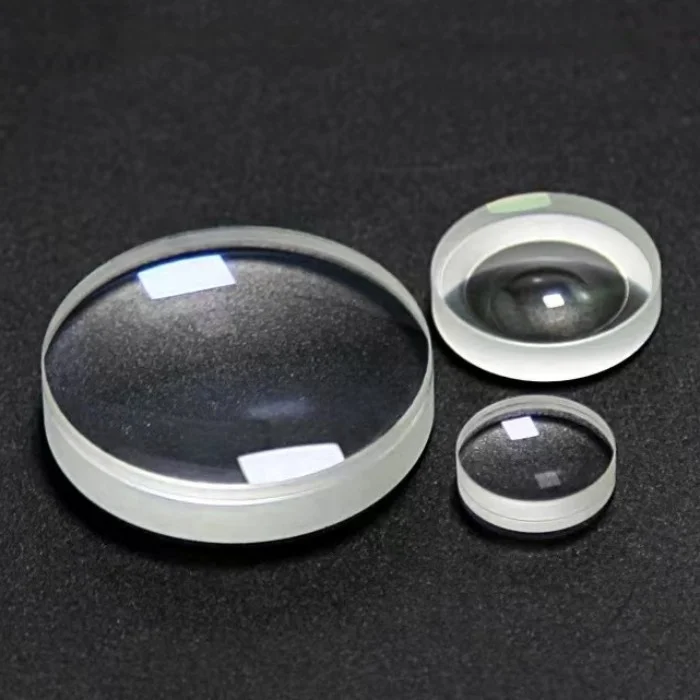 Custom High Quality optical glass round flat convex spherical achromatic cemented lens for telescope and Microscope