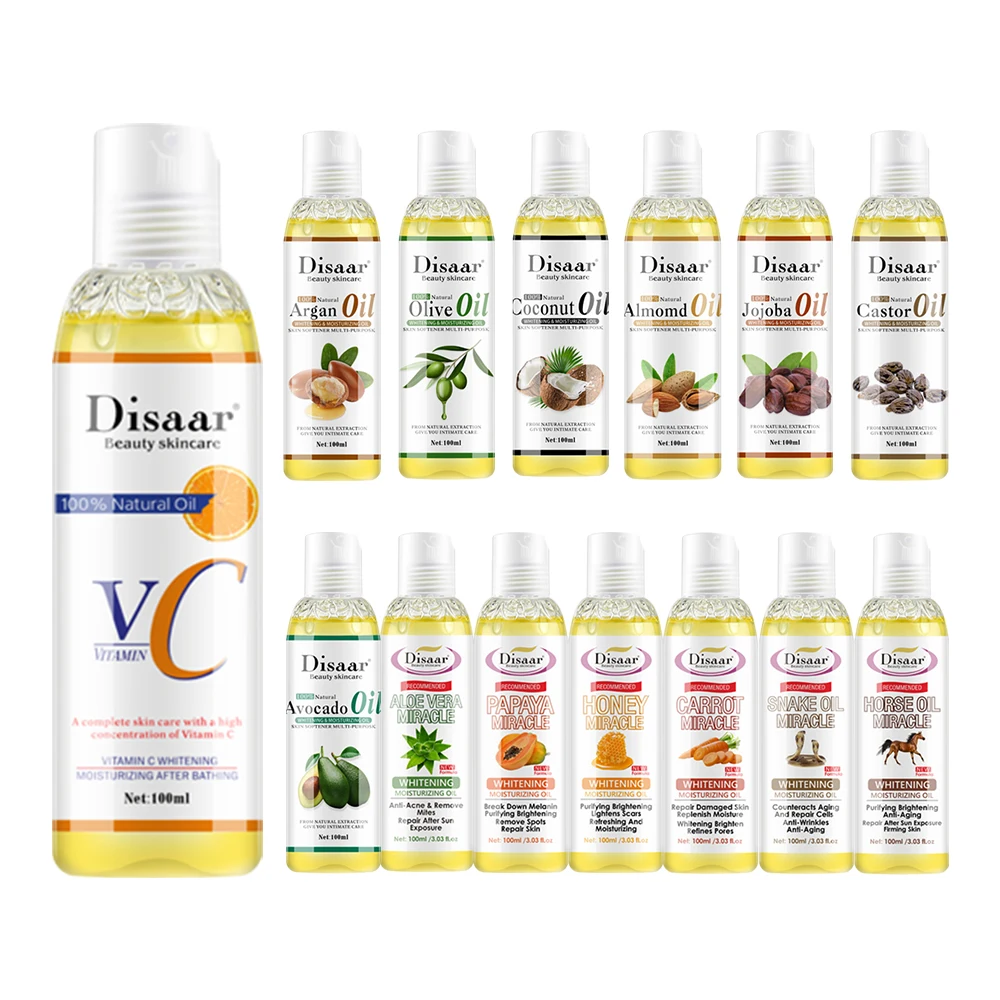 Disaar Full Body 100% Natural Body Oil Deep Moisturizer Brightening Whitening Skin Essential Massage Oil For Spa