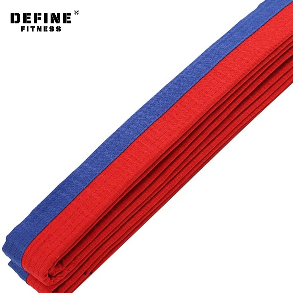 Define fitness Colourful martial arts custom belts taekwondo belts karate belts