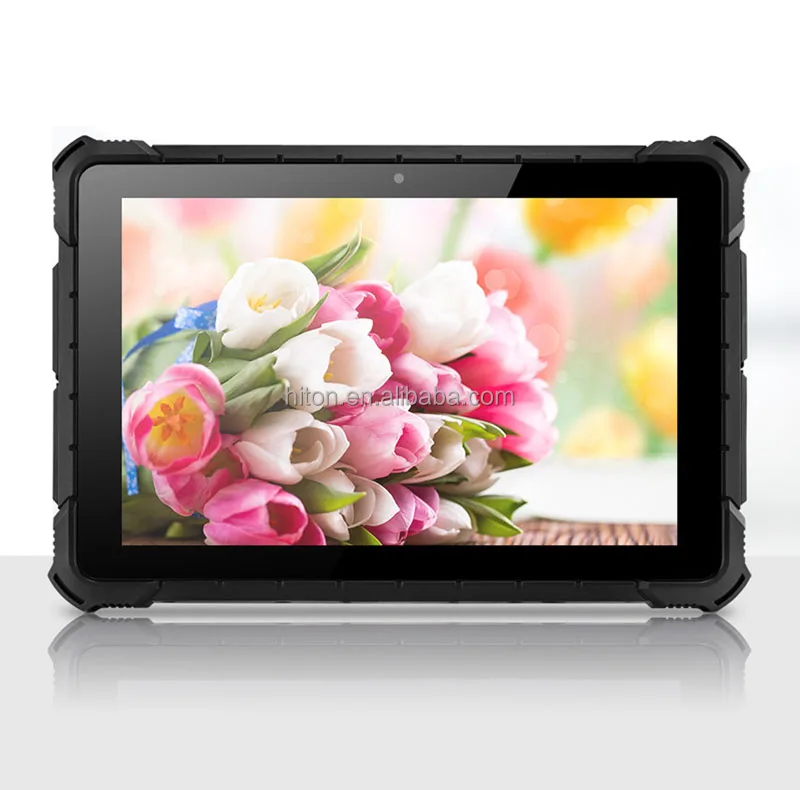 Cheapest Factory  10.1 inches Intel 3.2 Ghz Win 10 pro OS IP67 8GB+128GB NFC 2D Barcode RJ45 port fingerprint rugged tablet pc