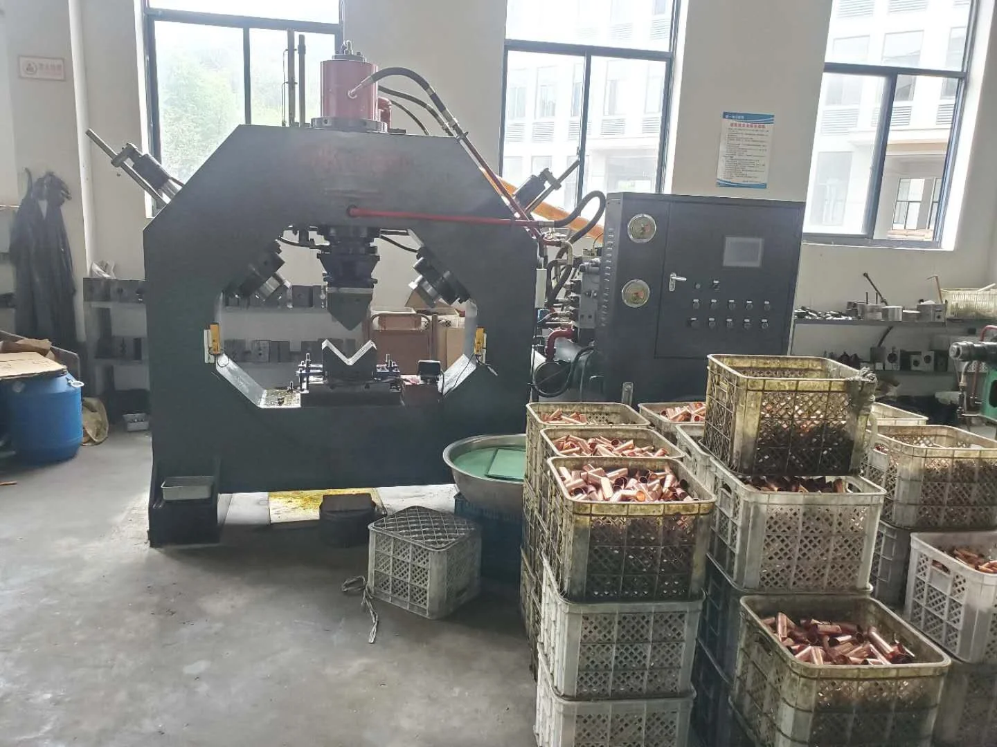 
copper elbow bevelling machine 