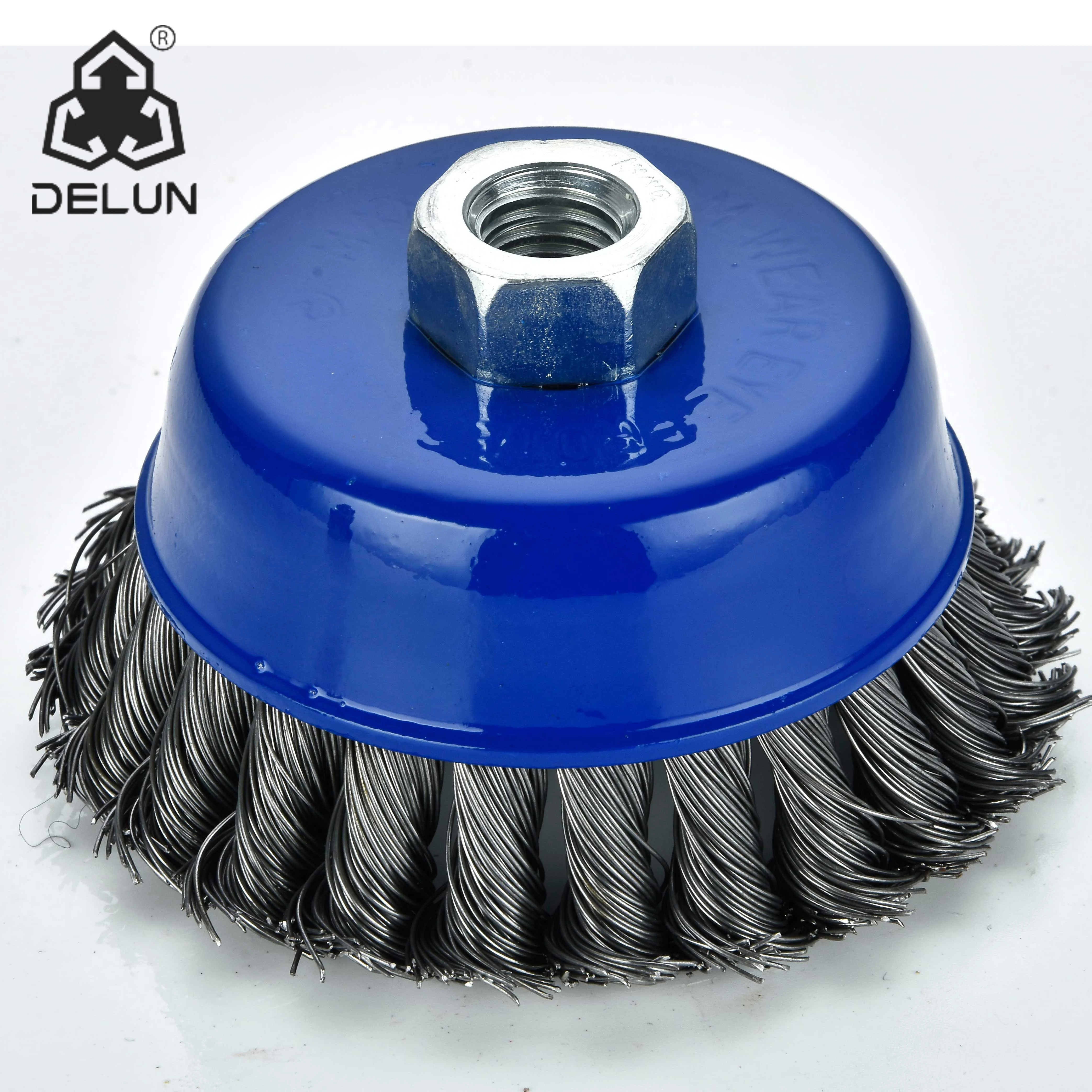  6 дюймов 150 мм китайская круглая ОБЖИМНАЯ Круглая стальная проволочная щетка