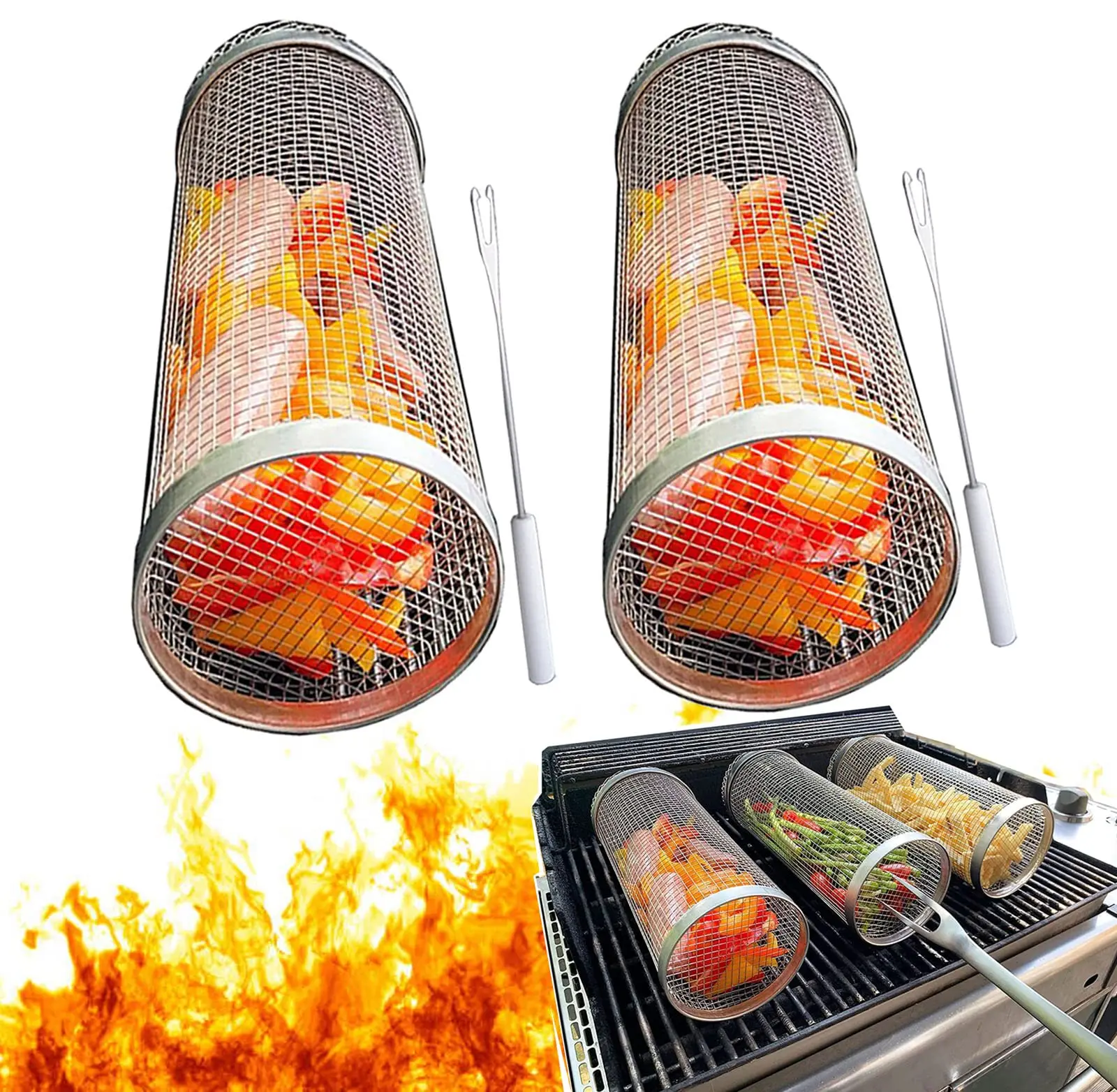 2 шт., корзина для гриля