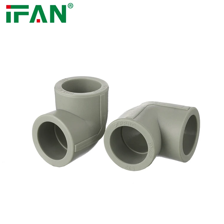 IFAN Factory OEM ODM Gray PPR Pipe Elbow 20Mm PN25 Plumbing PPR Fittings For Water Supply