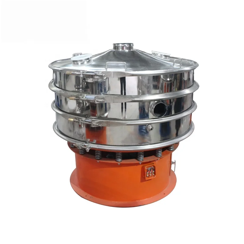 moveable stainless steel food grade rotary vibration sifter machine