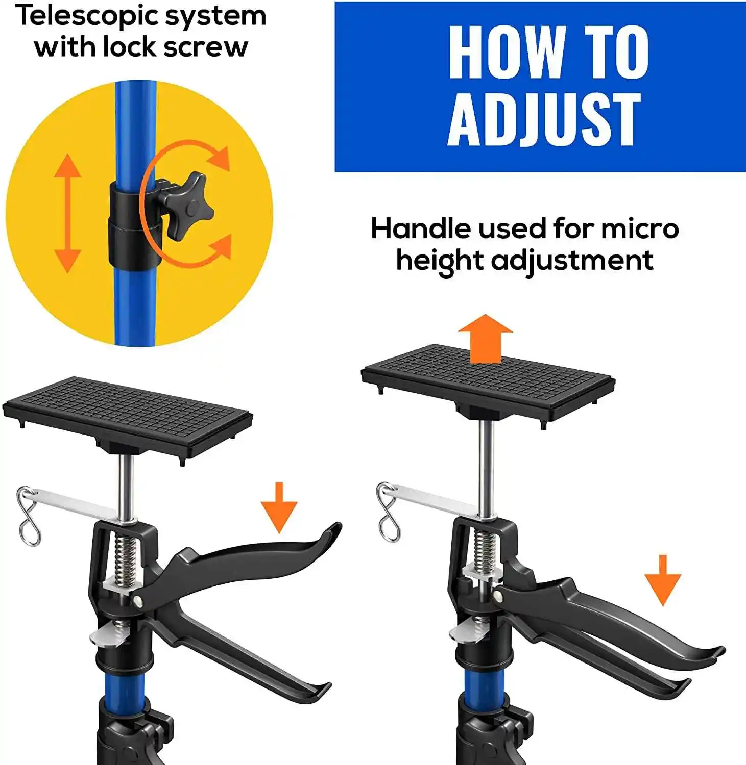 hot sale Telescopic Extension Drywall Support Prop Rod Pole 115-290cm