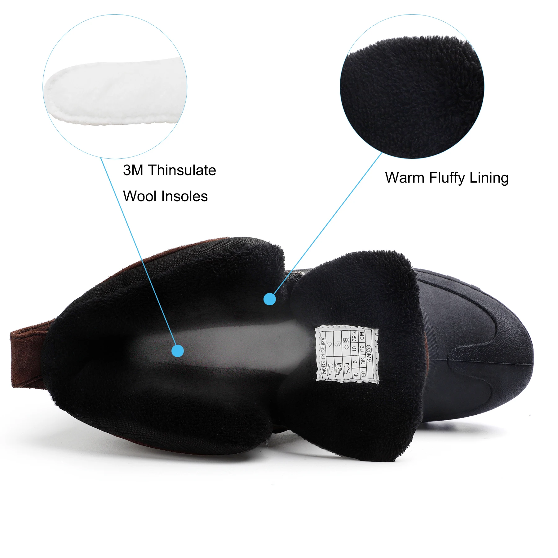 Производитель, низкий минимальный заказ, нескользящая спортивная обувь на шнуровке, охотничьи зимние ботинки, теплые зимние ботинки для мужчин