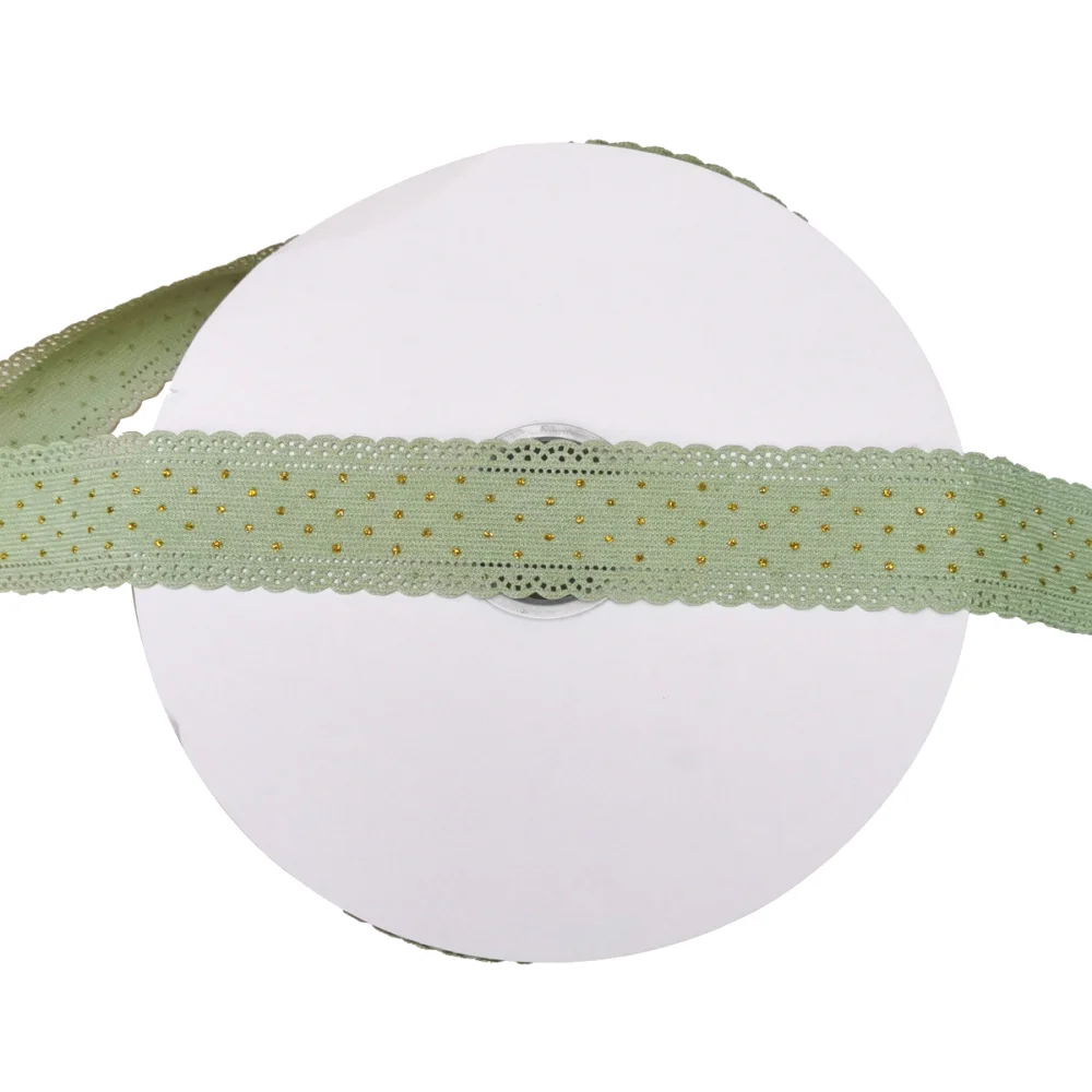 RIMIS 1.5 inch corduroy glitter dots ribbon 38 cm lace ribbon wholesale price factory for decoration bows party