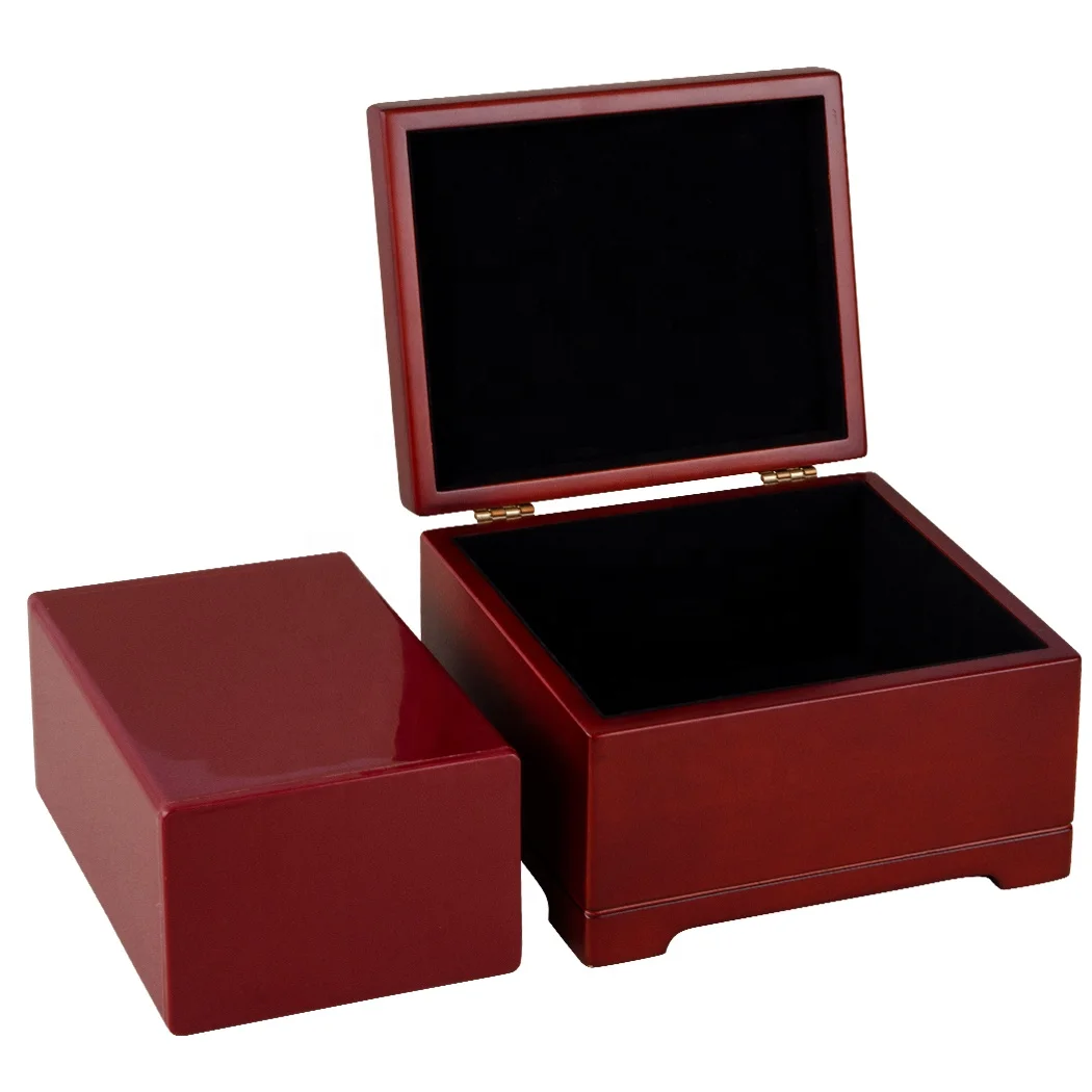 Factory Custom Cremation Funeral Solid Wood urns for human ashes adult