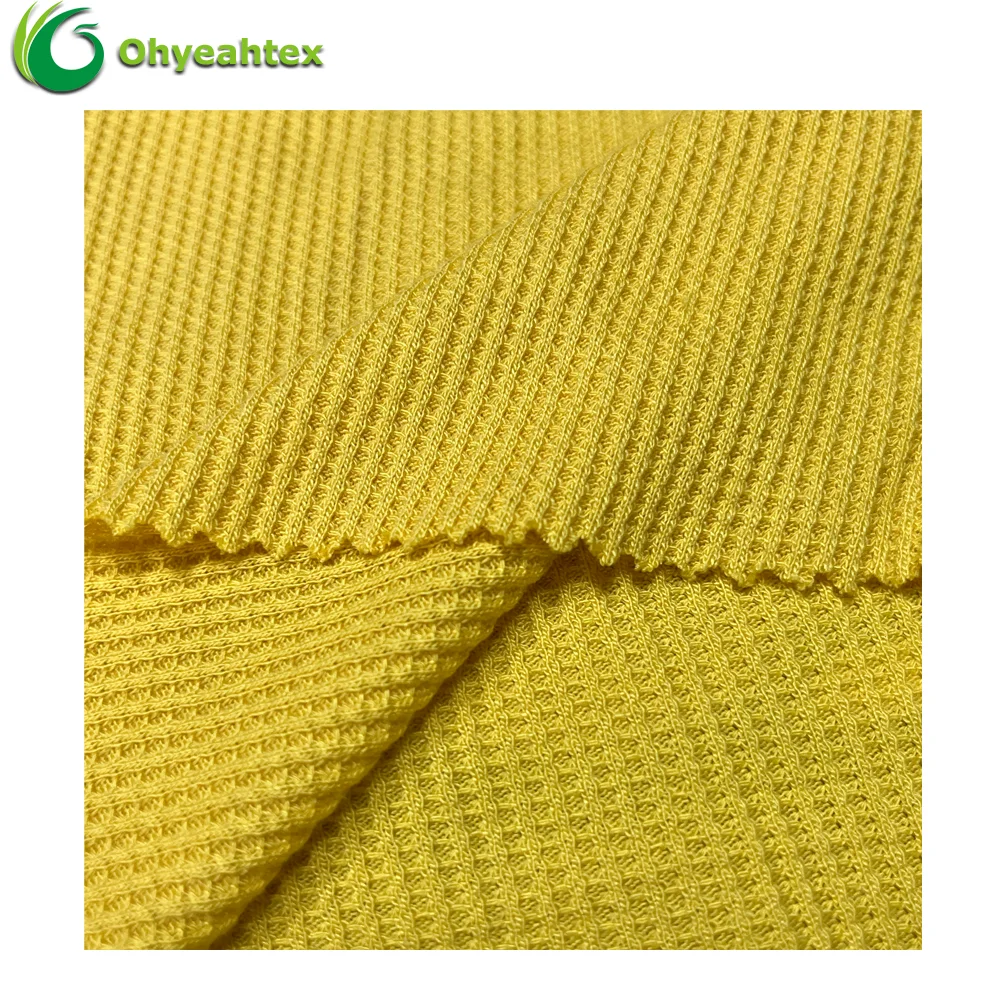 Super Comfortable Bamboo Organic Cotton Waffle Fabric For Kids Clothes