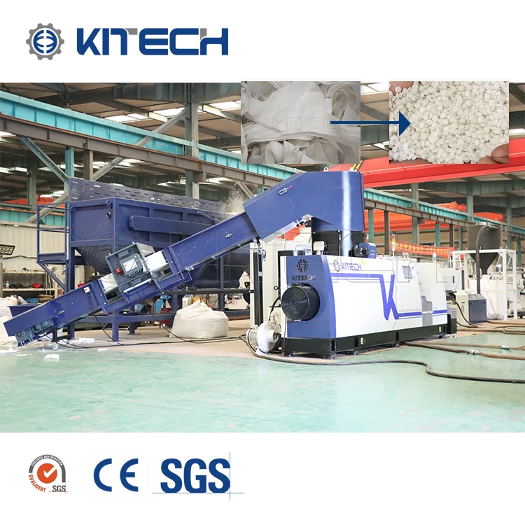 PA Nylon Fiber Compactor Single Stage Water Strand Cutting Granulator Machine Line