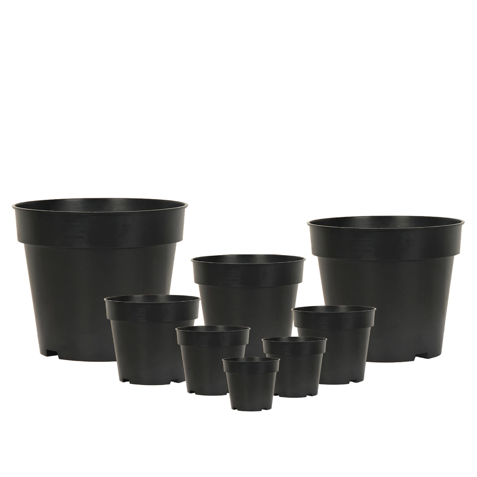 Hot Sale durable Black for balcony nursery garden plastic planter flowerpot modular planter boxes Gardening Containers