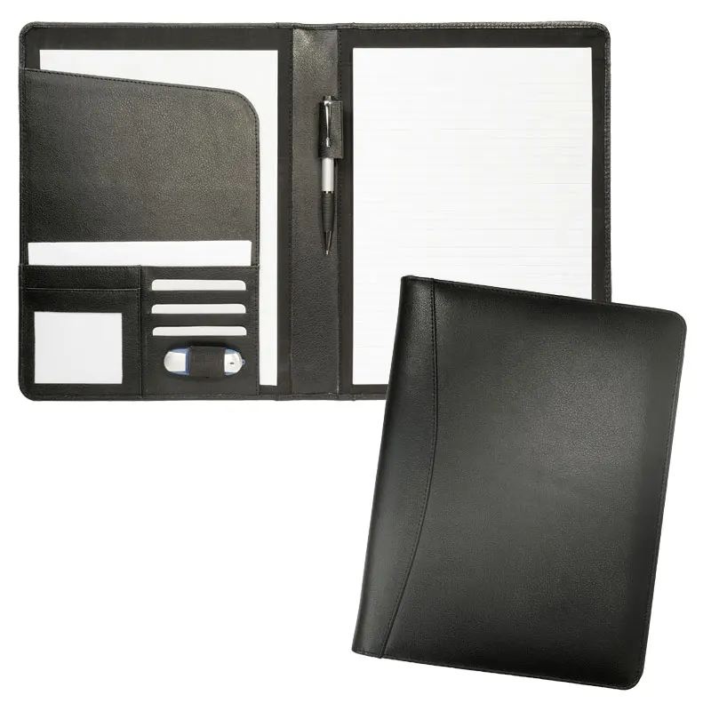 Executive business high quality PU leather conference folder document a4 organizer