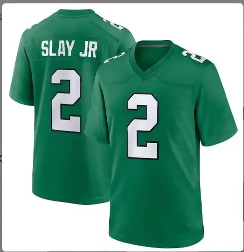 2024 келли зеленые майки 62 Jason Kelce 1 Jalen больно 11 A.J. Коричневый 6 Smith 12 Cunningham 55 Graham сшитый футбол