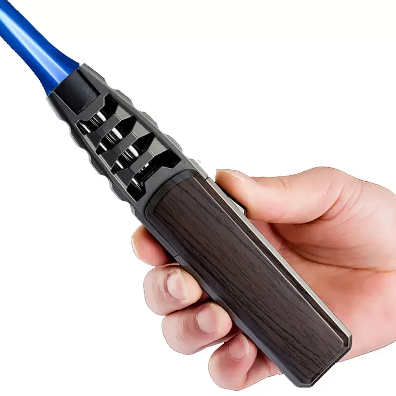 Cigar Blow Torch Gun BBQ Kitchen Smoke Metal Big Wholesale Cigarette Customized Jet Flame Butane Gas Lighter Custom Logo