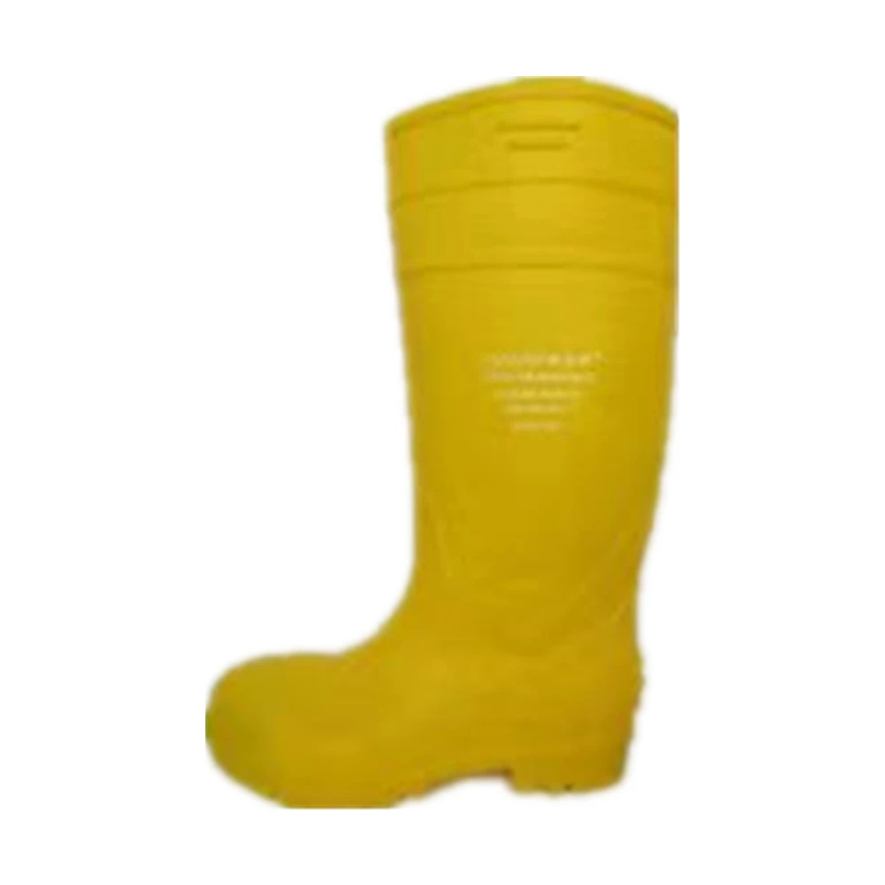 Gaomi Morning Glory Gumboots Rain Shoe Waterproof Silicone Shoe Anti Slip Reusable Rubber Black Yellow gumboot rain boot