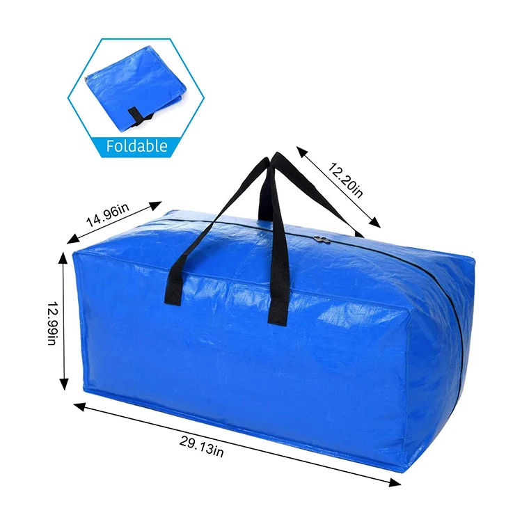 Extra Large Polypropylene Custom Size Storage Moving Bags With Backpack Straps