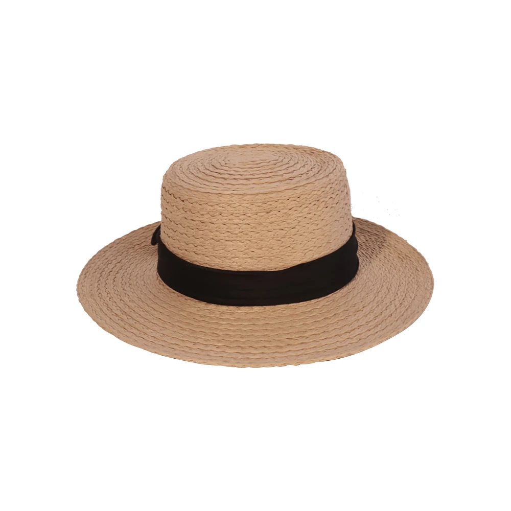 2022 новый дизайн модная женская однотонная окрашенная Летняя Пляжная соломенная шляпа для