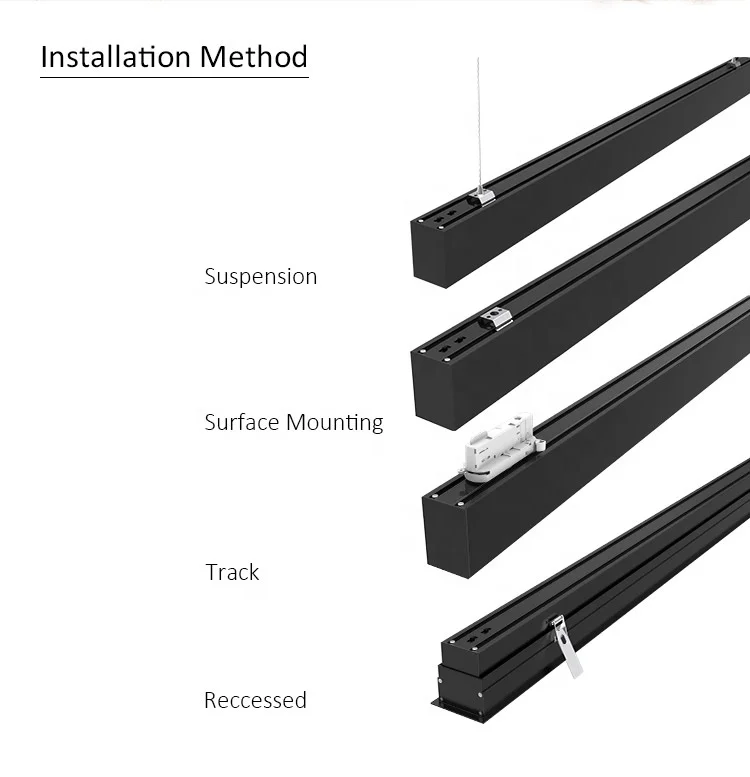 Toppo Multiple link without limited DALI Blue tooth WIFI control  industrial led lighting office light fixture light linear ceil