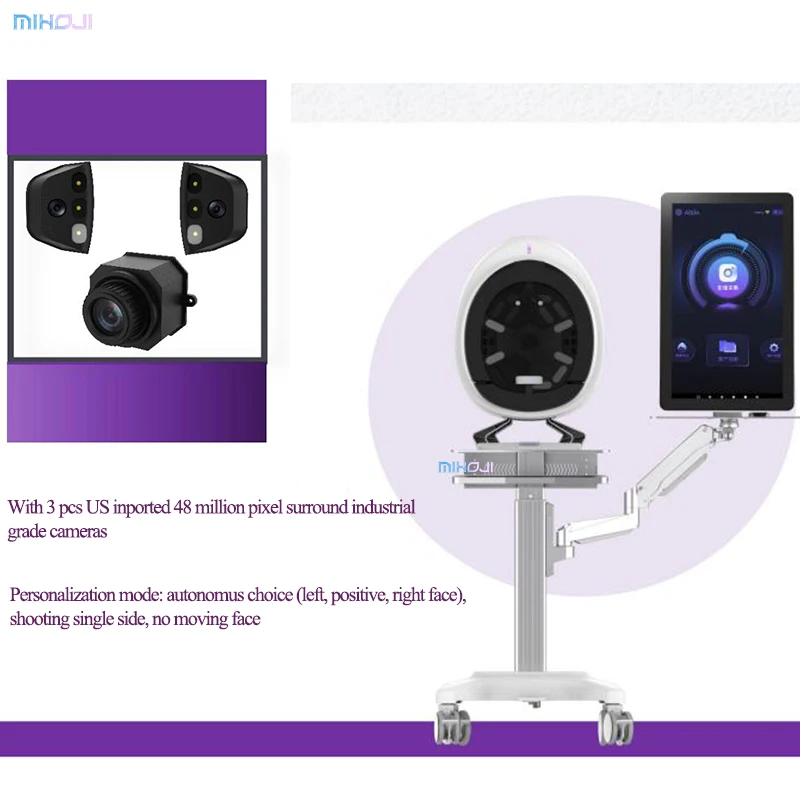 48 million pixels home use skin analyzer 3d skin analyzer facial analysis machine