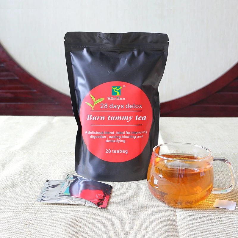 Private Label Traditional Diet Weight Loss Tea Detox body cleansing with GREEN TEA made in GMP factory Herbal flat stomach Tea