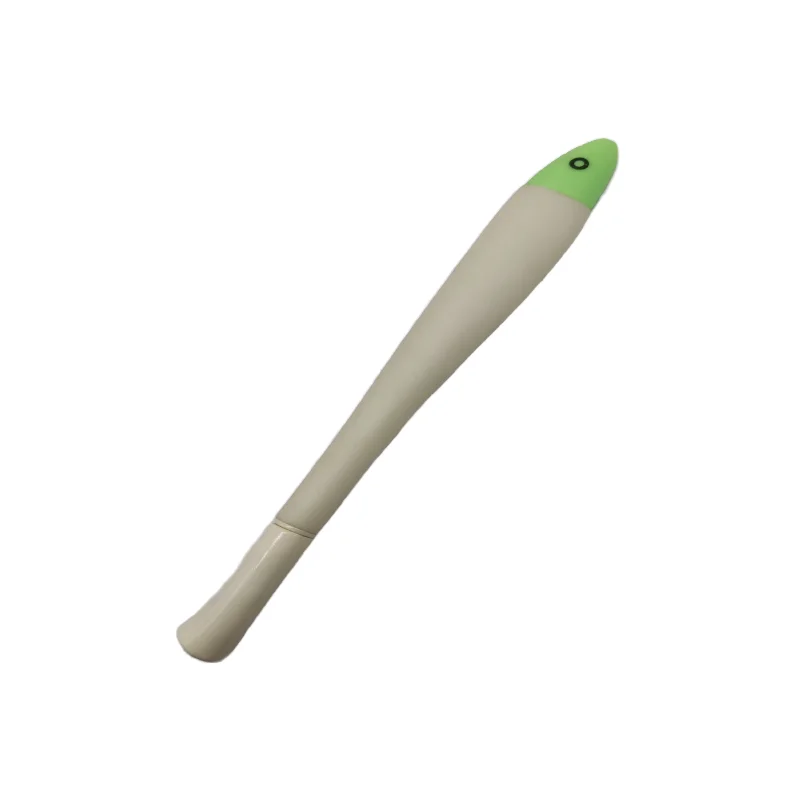 New Cartoon Silicone Signature Pen Salted Fish Gel Pen with Custom Logo Cute Student Gift Business Promotion Metal Pen