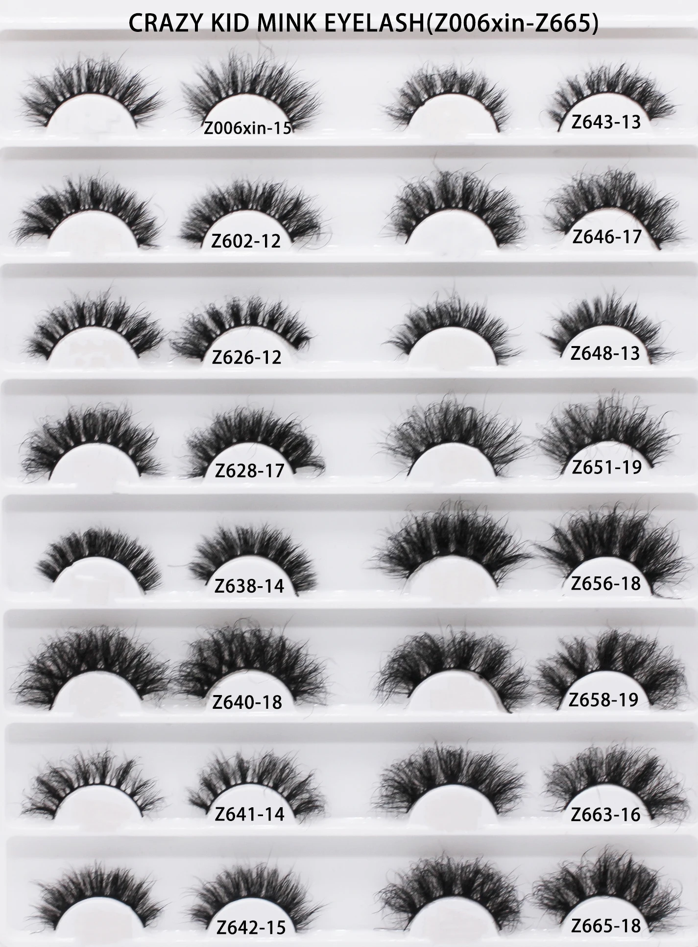 Z006-665 wholesale fluffy wispy 25 mm 3d mink luxury eyelashes and packaging vendor 3
